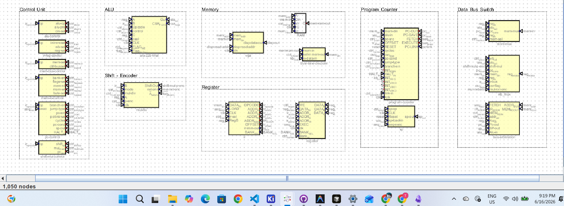 Modular main layout in Digital